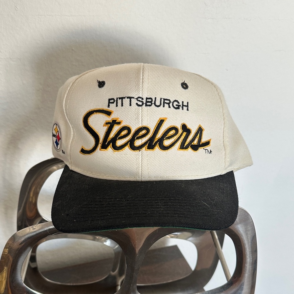 Vintage Pittsburgh Steelers Sports Specialties Script Hat